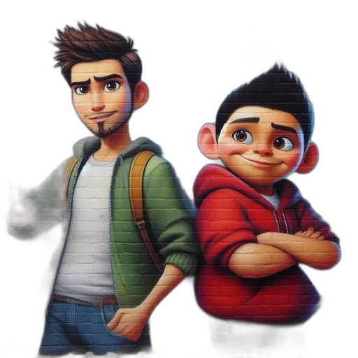 jacket, concept art, 3d render, cartoon, pixel art, outdoor, mural, displays transparent PNG cut-out
