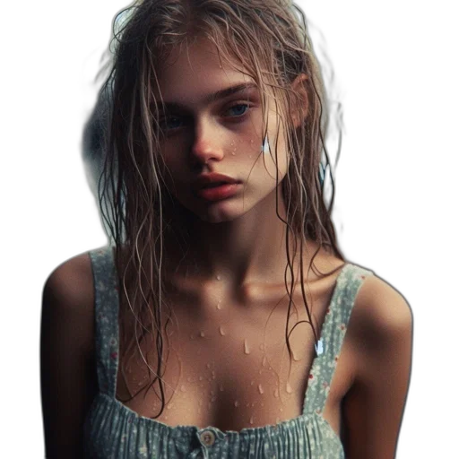 dress, jacket, hair, face, photorealistic, concept art, oil painting, cyberpunk transparent PNG cut-out
