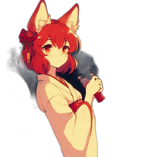 staff, dress, weapon, pixel art, anime, concept art, fantasy art, fire transparent PNG cut-out