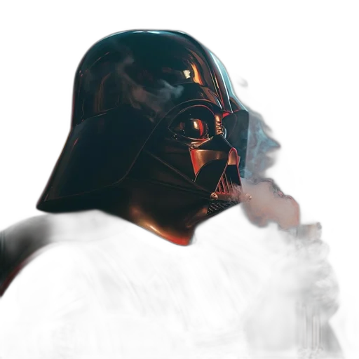 mask, face, concept art, photorealistic, 3d render, fantasy art, fire, dark transparent PNG cut-out