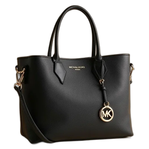 monochrome, michael, kors, logo, tote transparent PNG cut-out