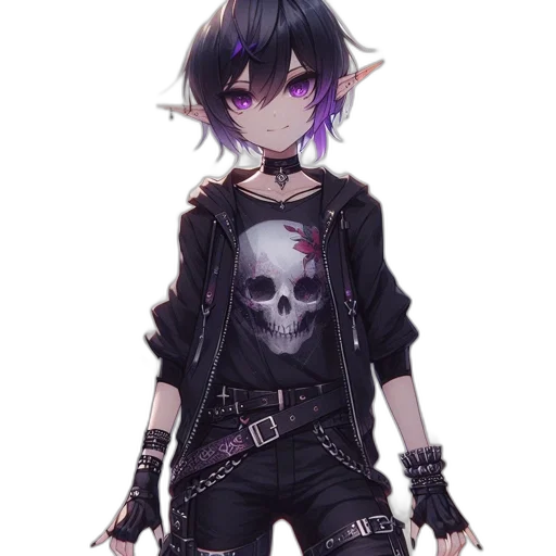 jacket, weapon, staff, mask, pixel art, concept art, cyberpunk, anime transparent PNG cut-out