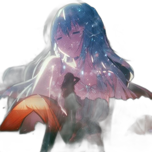 dress, crown, creature, umbrella, anime, watercolor, concept art, pixel art transparent PNG cut-out