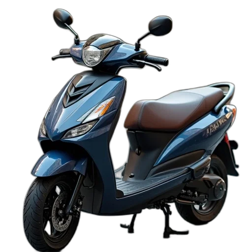 3d render, photorealistic, yamaha, scooter transparent PNG cut-out
