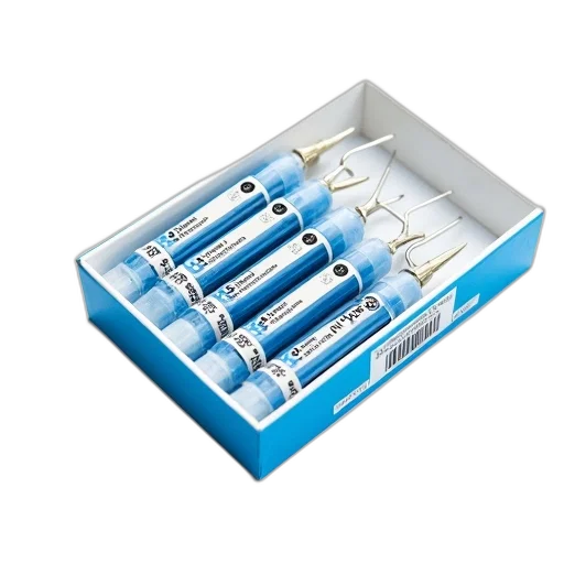 jewelry, blue, set, six, identical, white, ink, cartridges transparent PNG cut-out