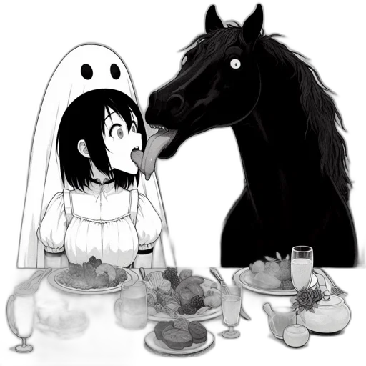 food, mask, animal, creature, concept art, anime, fantasy art, comic book art transparent PNG cut-out