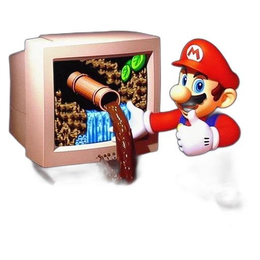 weapon, furniture, food, bottle, pixel art, 3d render, concept art, vaporwave transparent PNG cut-out
