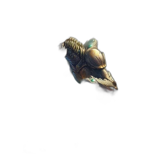 animal, jewelry, creature, crown, 3d render, concept art, photorealistic, fantasy art transparent PNG cut-out