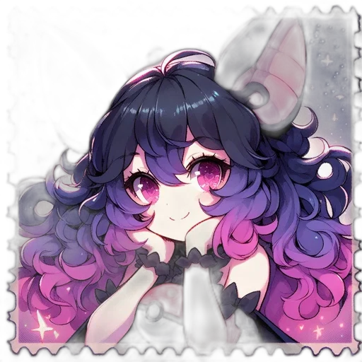 crown, staff, creature, pixel art, anime, vaporwave, fantasy art, pastel transparent PNG cut-out