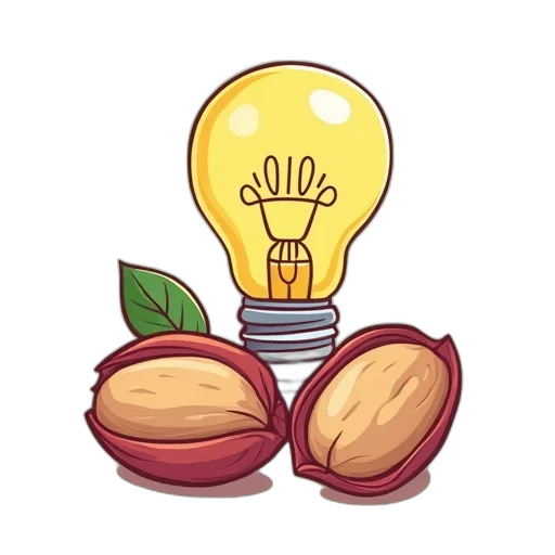 food, concept art, pixel art, 3d render, photorealistic, pistachion, idea, cartoon transparent PNG cut-out