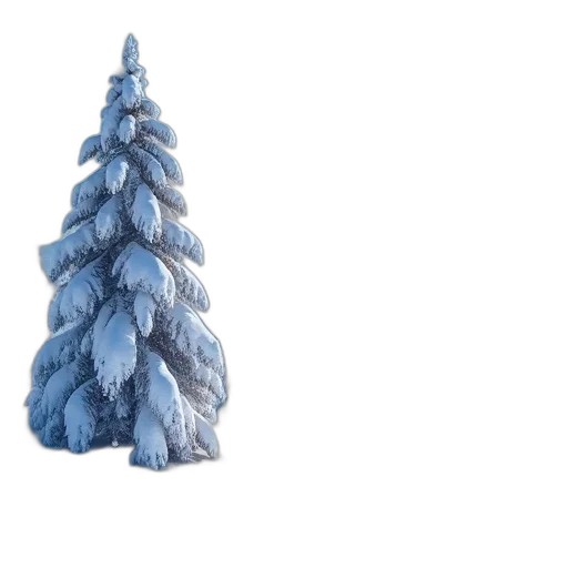 tree, hat, crown, hair, 3d render, photorealistic, concept art, snow transparent PNG cut-out
