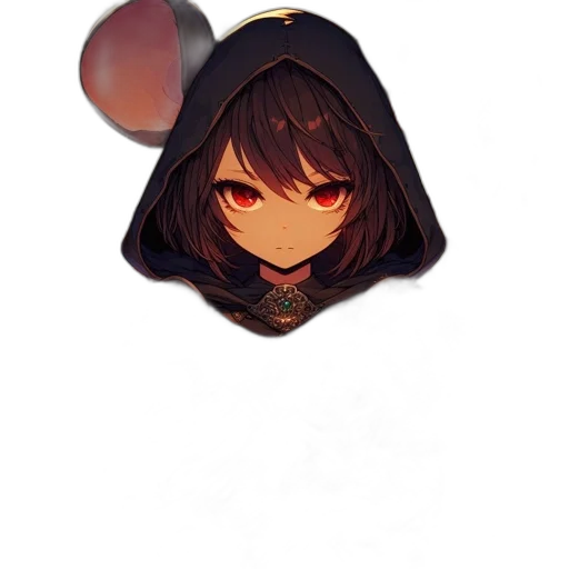 mask, hat, staff, face, anime, pixel art, concept art, fantasy art transparent PNG cut-out