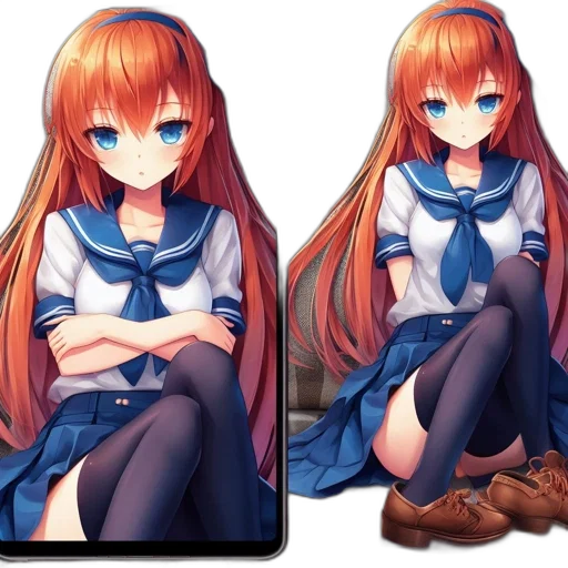 dress, face, robot, furniture, pixel art, anime, 3d render, concept art transparent PNG cut-out