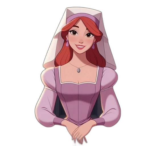 dress, crown, jewelry, cartoon, fantasy art, concept art, 3d render, pastel transparent PNG cut-out