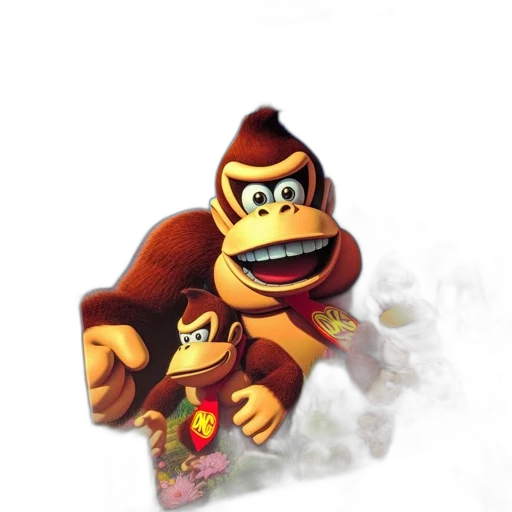 animal, creature, crown, weapon, concept art, 3d render, nintendo, wii transparent PNG cut-out