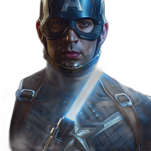 mask, face, staff, weapon, comic book art, concept art, photorealistic, 3d render transparent PNG cut-out