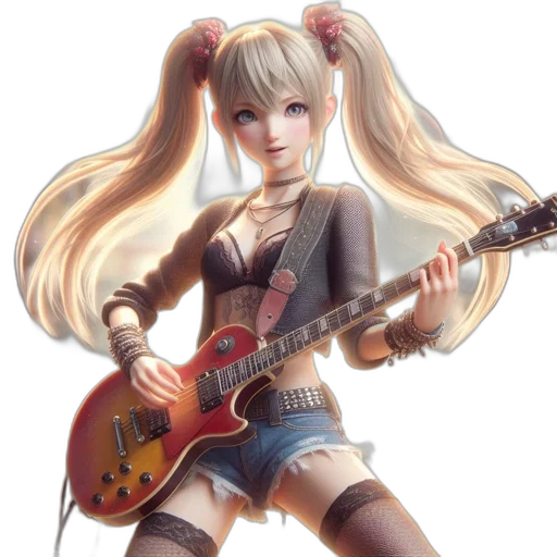 cartoon, anime, concept art, 3d render, digitally, rendered, female, character transparent PNG cut-out