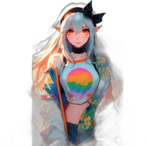 dress, jacket, dragon, robot, anime, pixel art, fantasy art, watercolor transparent PNG cut-out