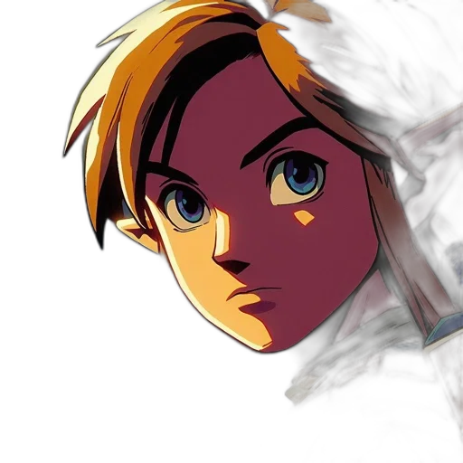 face, mask, sword, jacket, concept art, anime, comic book art, pixel art transparent PNG cut-out