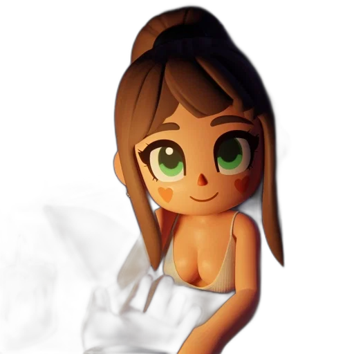 dress, face, cartoon, 3d render, fantasy art, photorealistic, animated, female transparent PNG cut-out