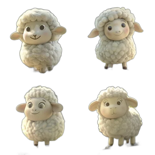 animal, creature, 3d render, concept art, photorealistic, pixel art, pastel, social transparent PNG cut-out