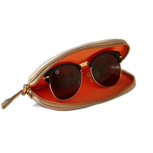 sunglasses, pouch transparent PNG cut-out