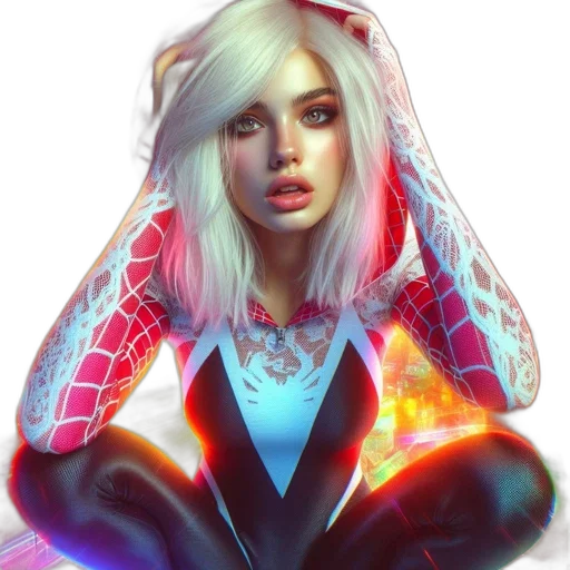 jacket, face, dress, robot, cyberpunk, comic book art, fantasy art, concept art transparent PNG cut-out