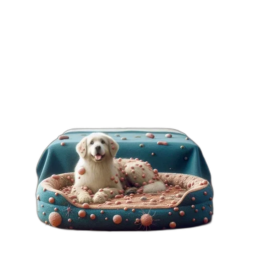 furniture, crown, shoes, jewelry, 3d render, bedroom, scene, dog transparent PNG cut-out