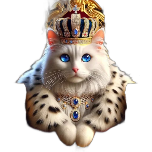 crown, jewelry, animal, hat, photorealistic, 3d render, fantasy art, concept art transparent PNG cut-out