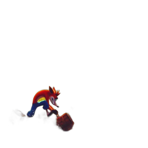 animal, creature, weapon, staff, pixel art, concept art, 3d render, comic book art transparent PNG cut-out