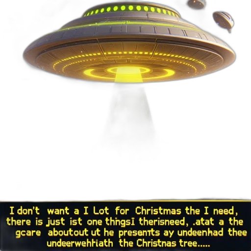 hat, food, creature, robot, outer space, christmas, scene, features transparent PNG cut-out
