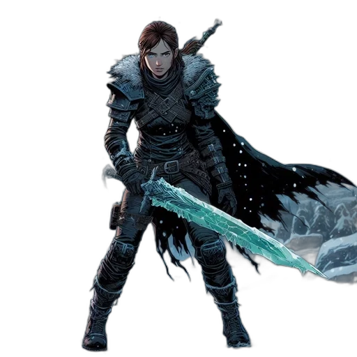 sword, weapon, staff, concept art, fantasy art, comic book art, pixel art, dark transparent PNG cut-out