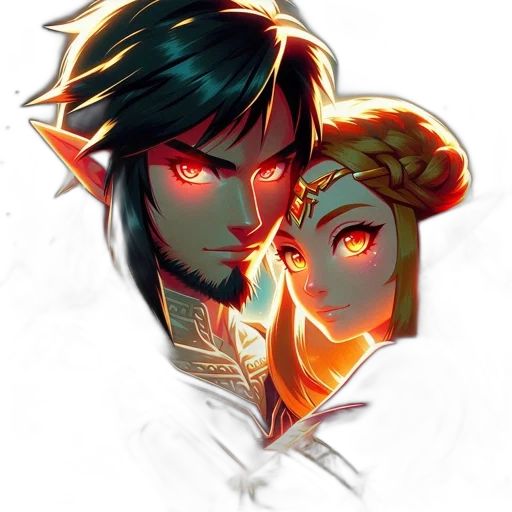 mask, face, crown, concept art, fantasy art, pixel art, watercolor, neon lights transparent PNG cut-out