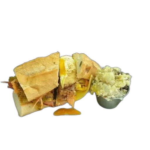 food, crown, 3d render, photorealistic, earth tones, golden, sandwich, side transparent PNG cut-out