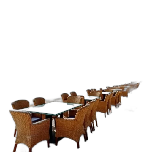 furniture, staff, building, food, 3d render, concept art, photorealistic, serene transparent PNG cut-out