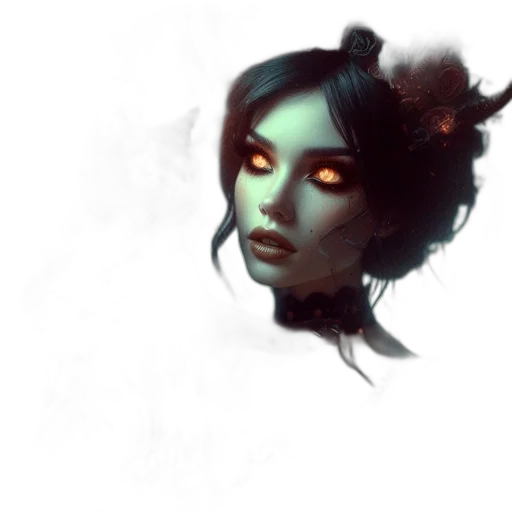 face, mask, staff, fantasy art, concept art, photorealistic, pixel art, neon lights transparent PNG cut-out