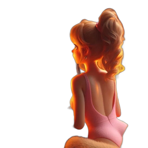 dress, crown, hair, concept art, oil painting, photorealistic, cartoon, neon lights transparent PNG cut-out