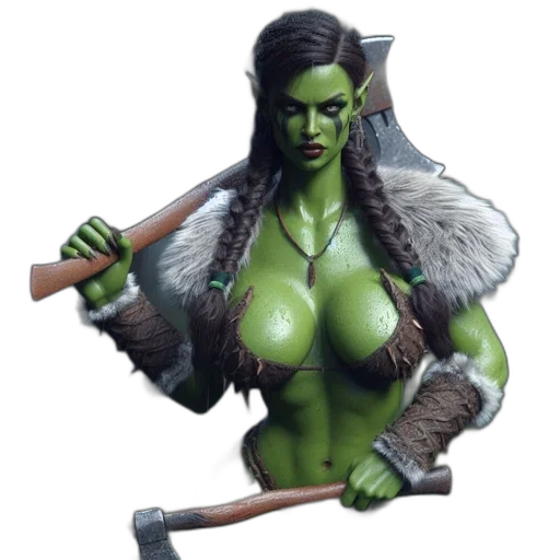 staff, fantasy art, concept art, 3d render, comic book art, green, elf, fantasy transparent PNG cut-out