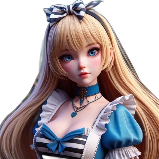 3d render, fantasy art, anime, photorealistic transparent PNG cut-out