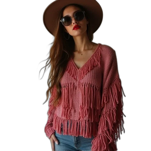 hat, jacket, hair, red transparent PNG cut-out