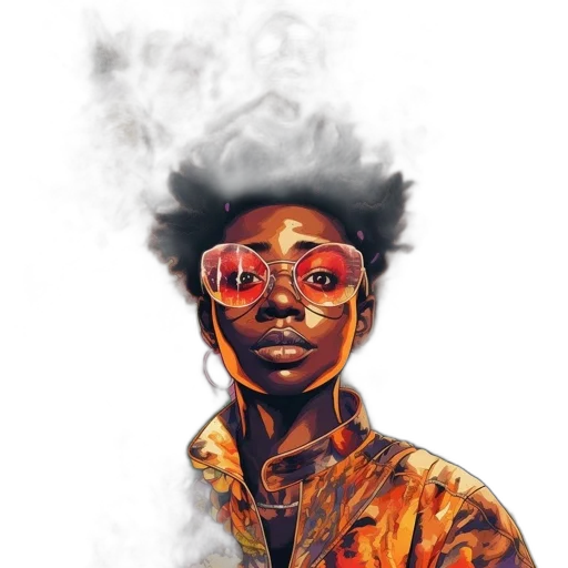 face, jacket, concept art, comic book art, fantasy art, pixel art, fire, young transparent PNG cut-out