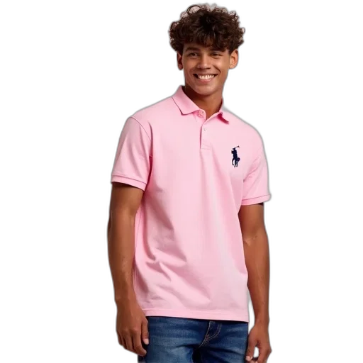 jacket, pastel, young, man, wearing, pink, polo, shirt transparent PNG cut-out