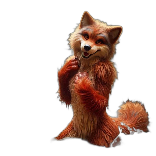 animal, creature, concept art, photorealistic, fantasy art, 3d render, red, animated transparent PNG cut-out
