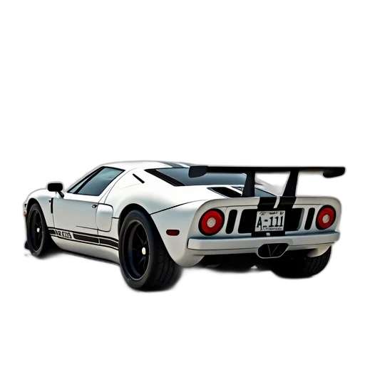 car, weapon, 3d render, photorealistic, concept art, white, sports, black transparent PNG cut-out