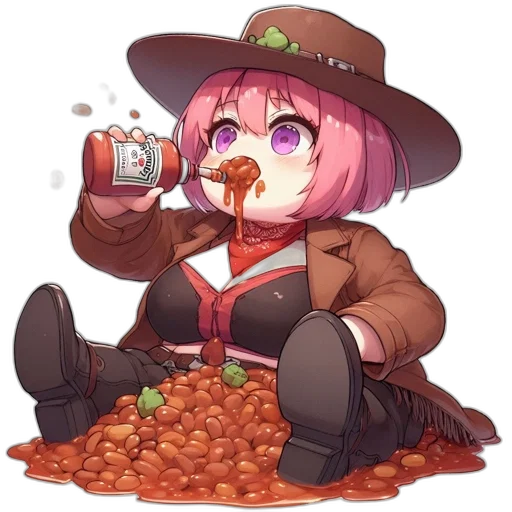 food, creature, bottle, animal, pixel art, anime, concept art, fantasy art transparent PNG cut-out