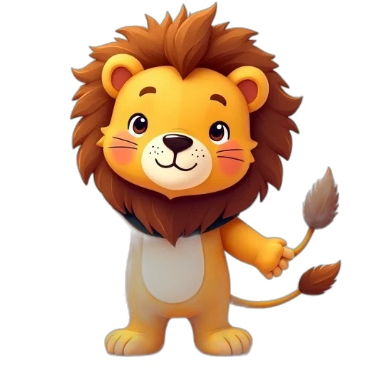 animal, staff, crown, 3d render, concept art, cartoon, fantasy art, cute transparent PNG cut-out