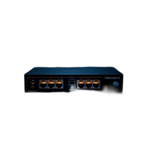 3d render, router, switcher, attached transparent PNG cut-out