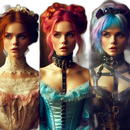 jewelry, crown, dress, hair, fantasy art, concept art, photorealistic, cyberpunk transparent PNG cut-out