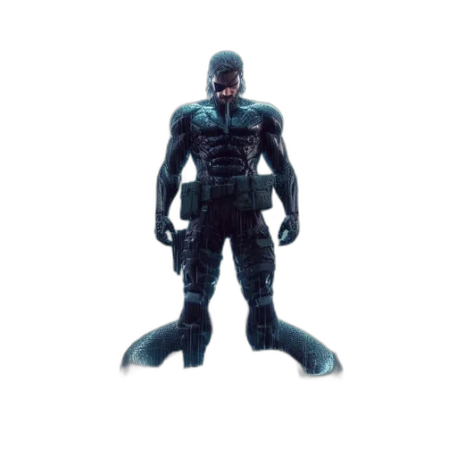 creature, animal, robot, concept art, 3d render, comic book art, pixel art, underwater transparent PNG cut-out