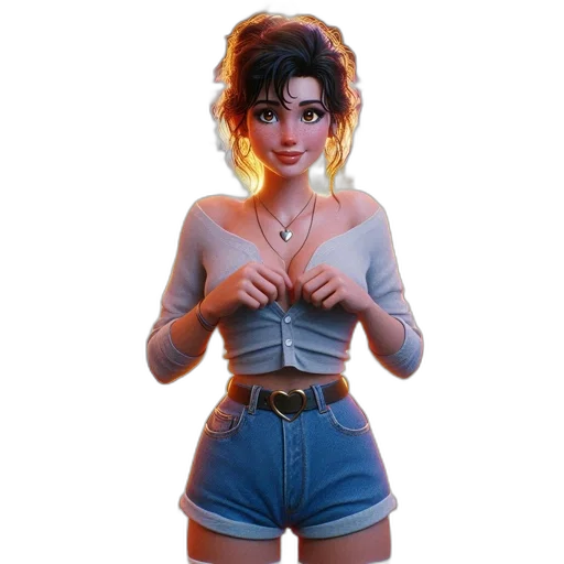 jacket, dress, face, mask, concept art, 3d render, pixel art, fantasy art transparent PNG cut-out
